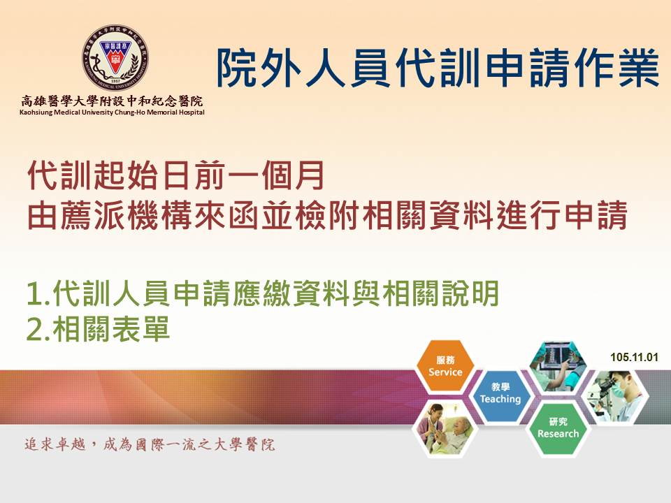 院外人員代訓申請